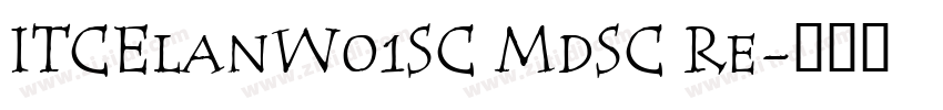 ITCElanW01SC MdSC Re字体转换